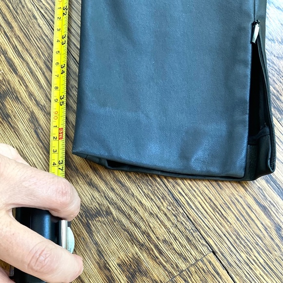 Fendi straight leg Black & Blue leather pants - Picture 8 of 9